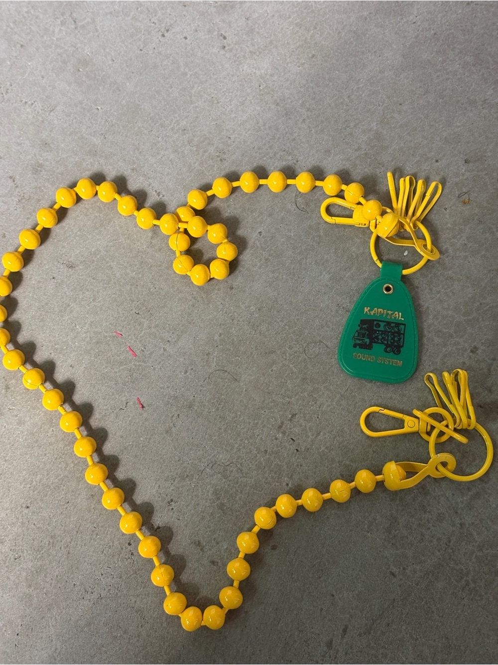 KAPITAL  Yellow Bead Wallet chain